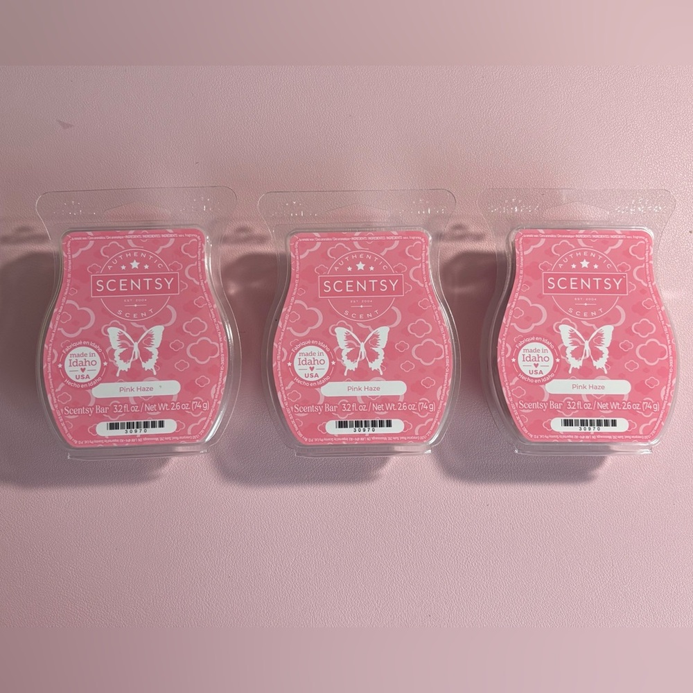 Scentsy Pink Haze Wax Trio